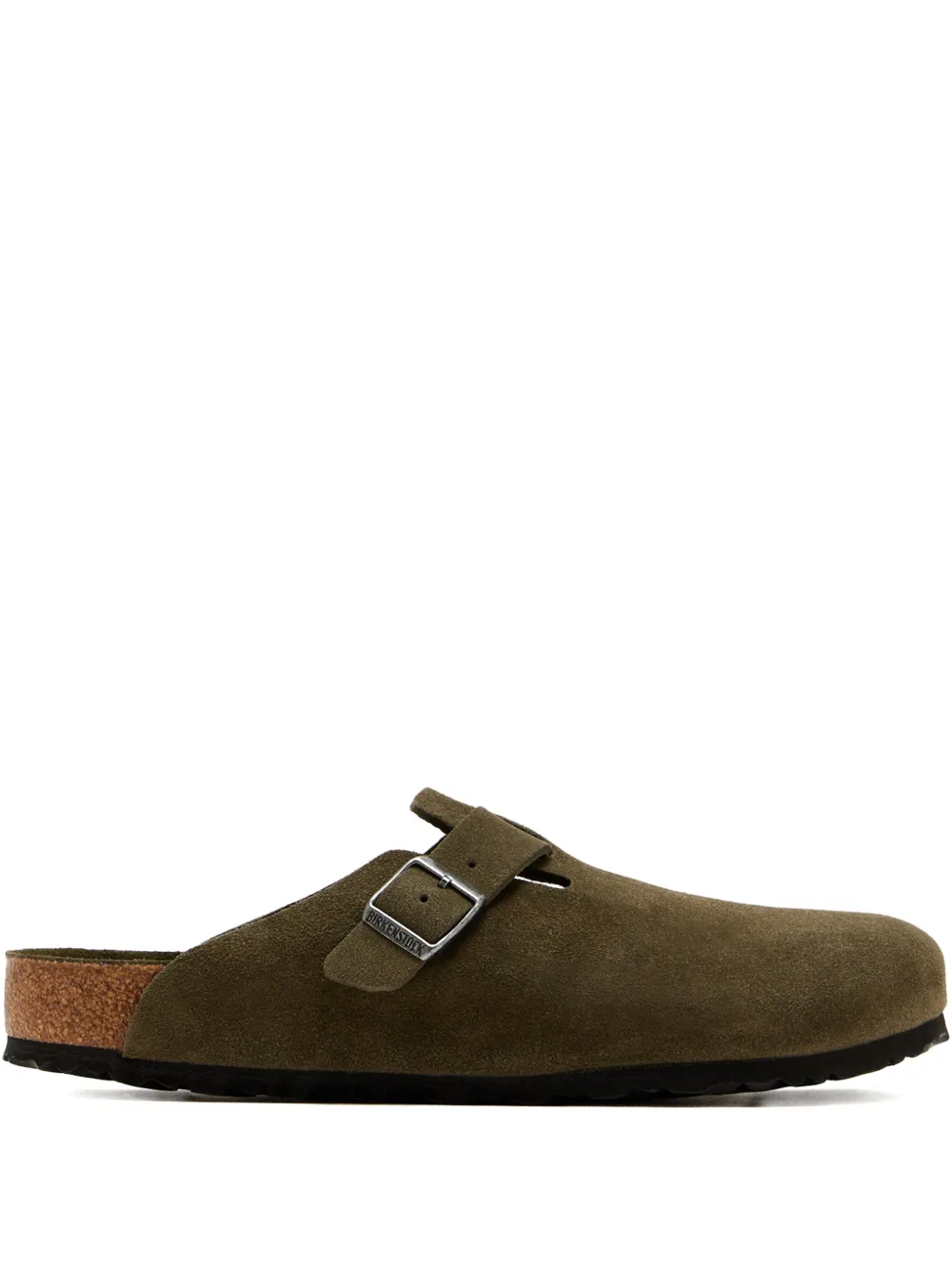 

Замшевые сабо Boston BS с пряжкой BIRKENSTOCK, зеленый