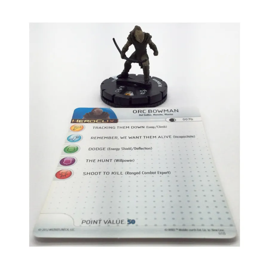 

Орк-Лучник #007 (С), HeroClix - The Hobbit - An Unexpected Journey - Singles