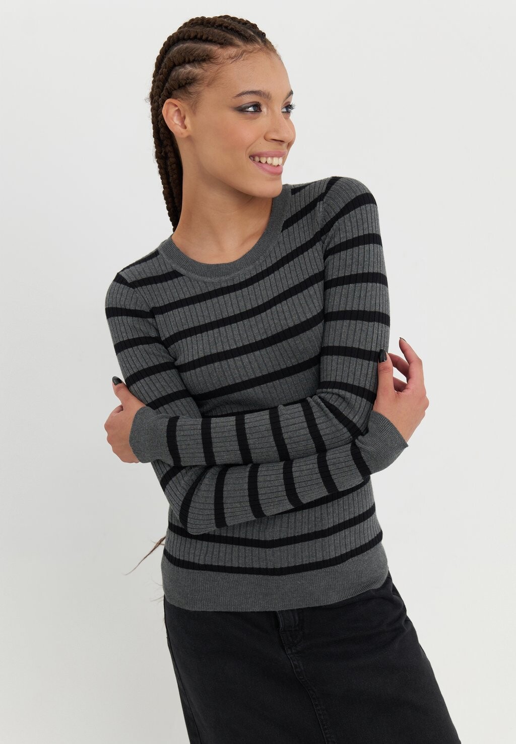 

Джемпер Even&Odd, цвет Mottled Dark Grey
