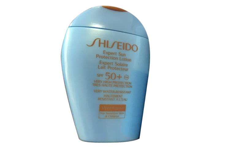 SHISEIDO ZISHENGTANG Light Blue Chubby солнцезащитный крем мини квадратная сумка-клапан, японская версия защита от ультрафиолета 50/100ml — фото 3