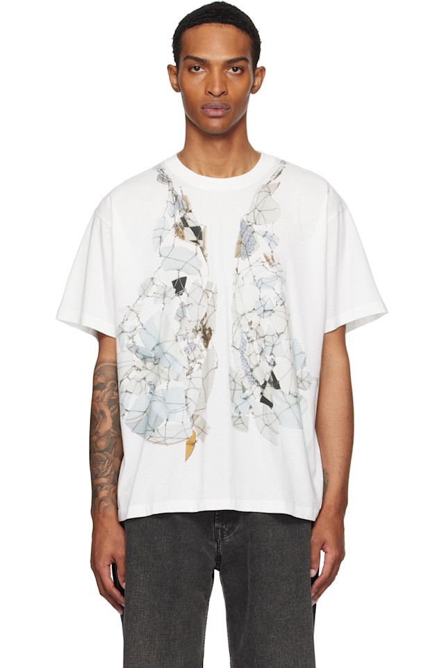 

Футболка с принтом Mm6 Maison Margiela, белый