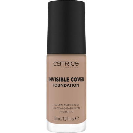 

Тональный крем Invisible Cover Foundation 30 мл 030N Увлажняющий, стойкий, натуральный, для сухой кожи, веганский, без масел, без парабенов, без микропластика Catrice