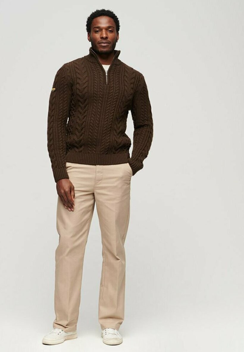 

Вязаный свитер Superdry, цвет toasted chocolate brown