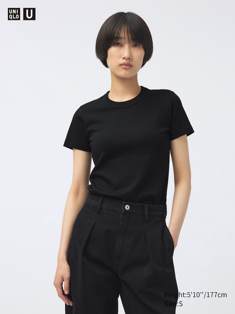 

Футболка с круглым вырезом Uniqlo, цвет 09 черный