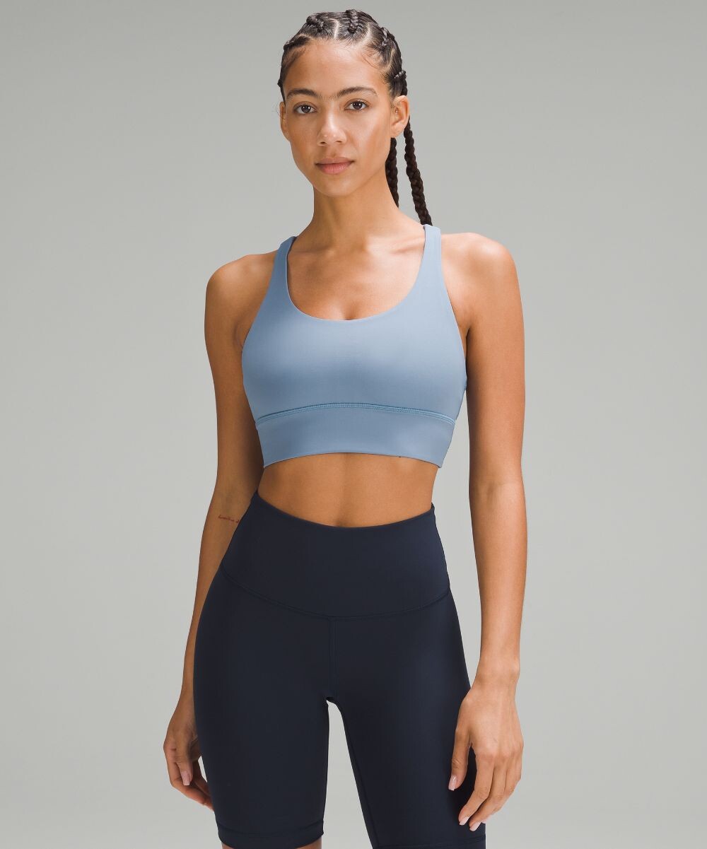 

Удлиненный бюстгальтер Energy Lululemon, синий