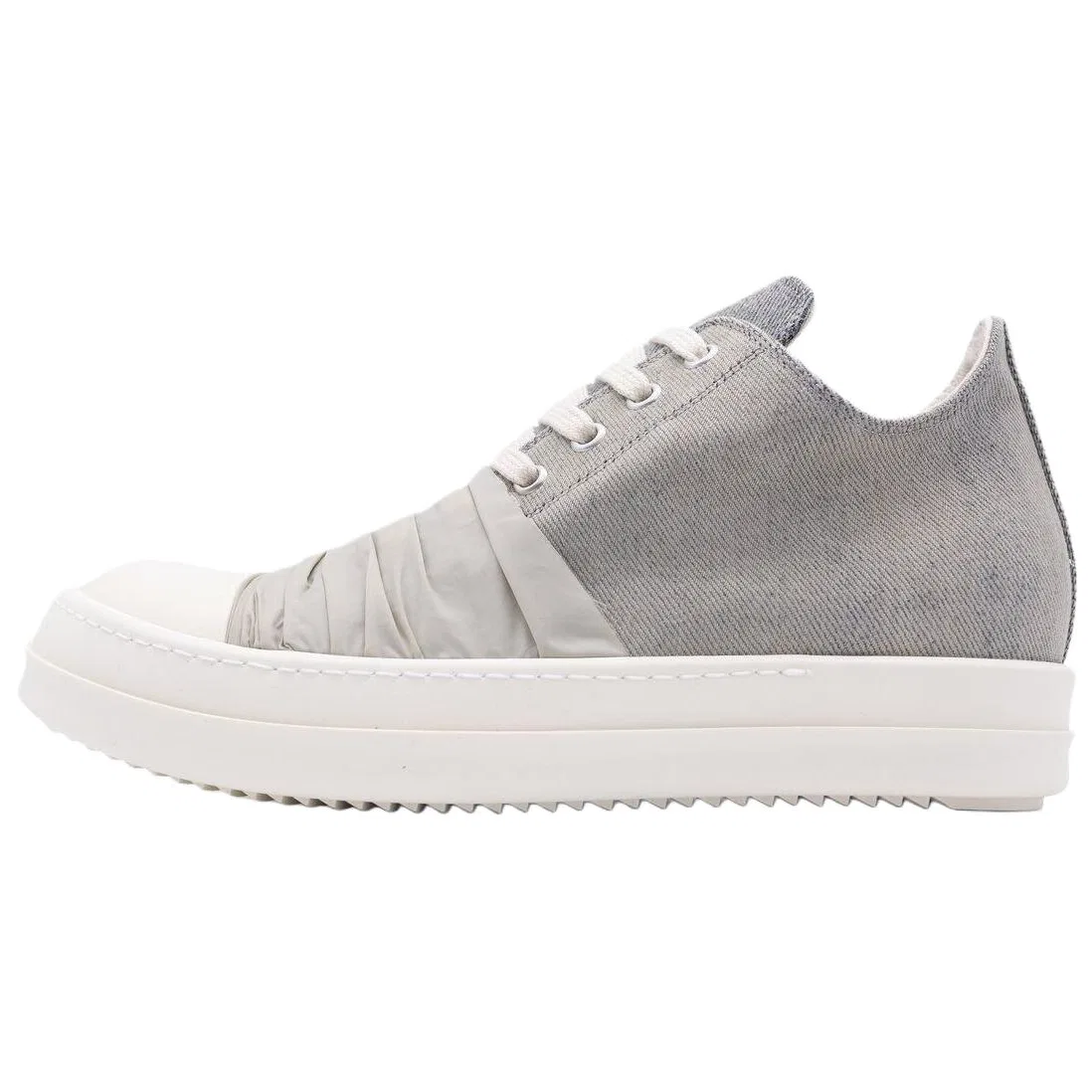 Кеды низкие серые Rick Owens DRKSHDW