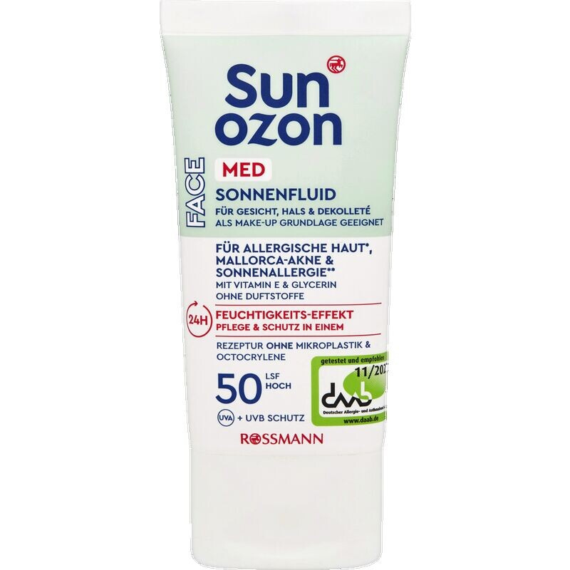 

Солнцезащитный флюид SPF 50 sunozon, 50 ml