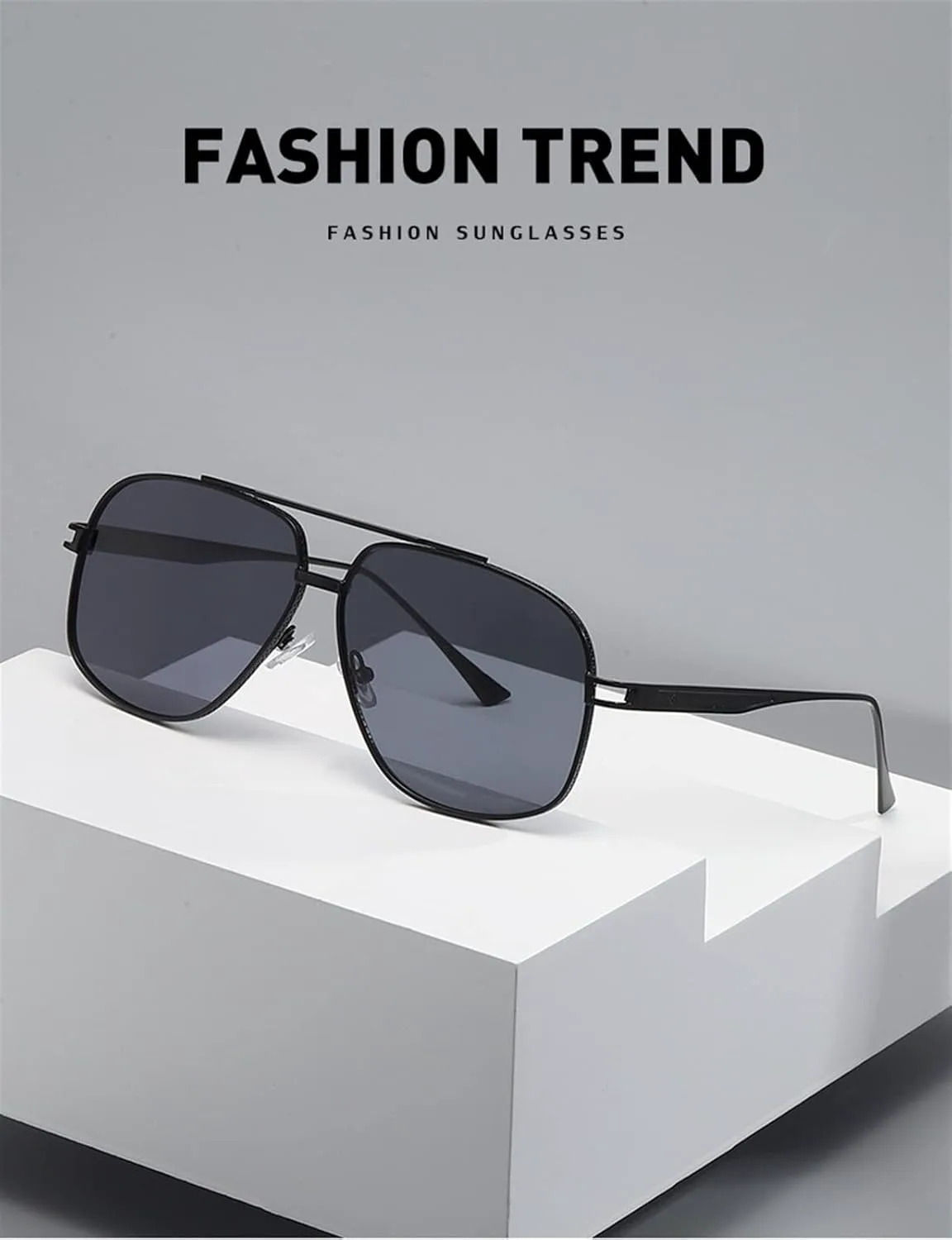 

Ретро-солнцезащитные очки в крупной оправе 2026 года для мужчин и женщин, для вождения, отдыха на природе, украшения дома (Цвет: A, Размер: 1) MTZJH, One Color