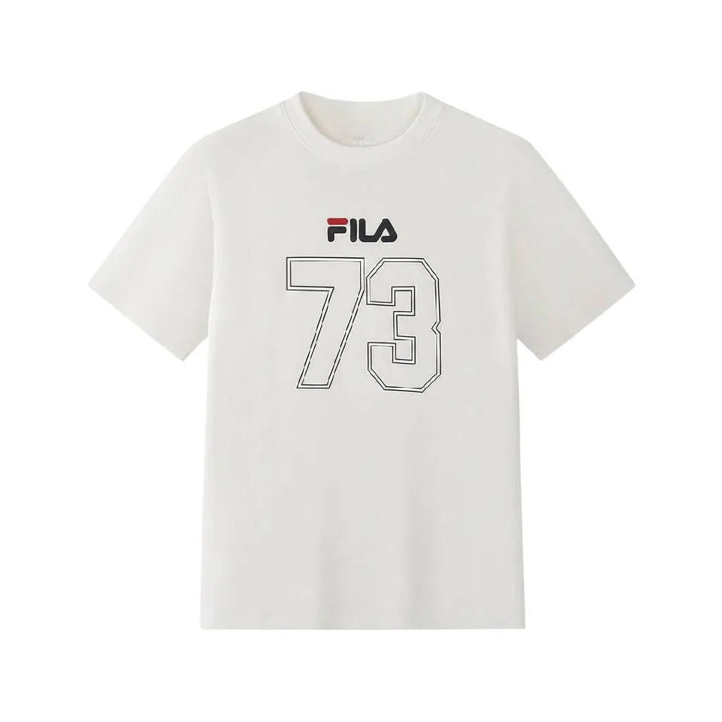 Футболка с круглым вырезом FILA KIDS Cloud White