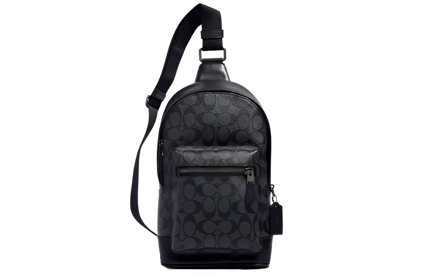 

COACH Сумка-слинг West Canvas из коровьей кожи в стиле пэчворк, сумка через плечо, мужская, среднего размера, черная