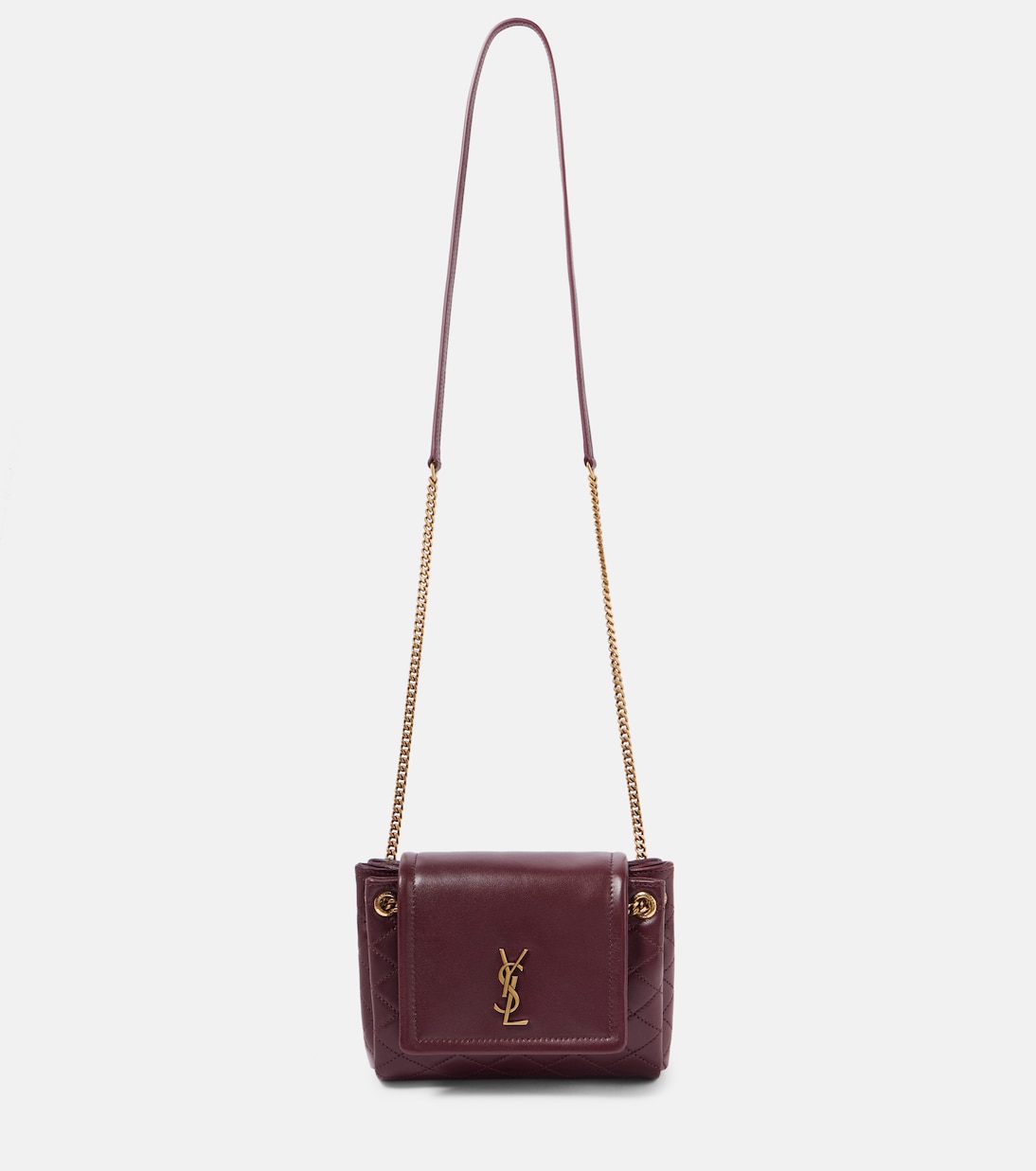 

Миниатюрная кожаная сумка-кроссбоди Nolita Mini Saint Laurent, Lt Hot Wine
