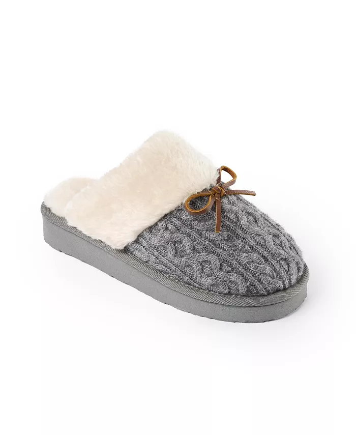 Женские тапочки Flurry Scuff вязка свитер Minnetonka, серый