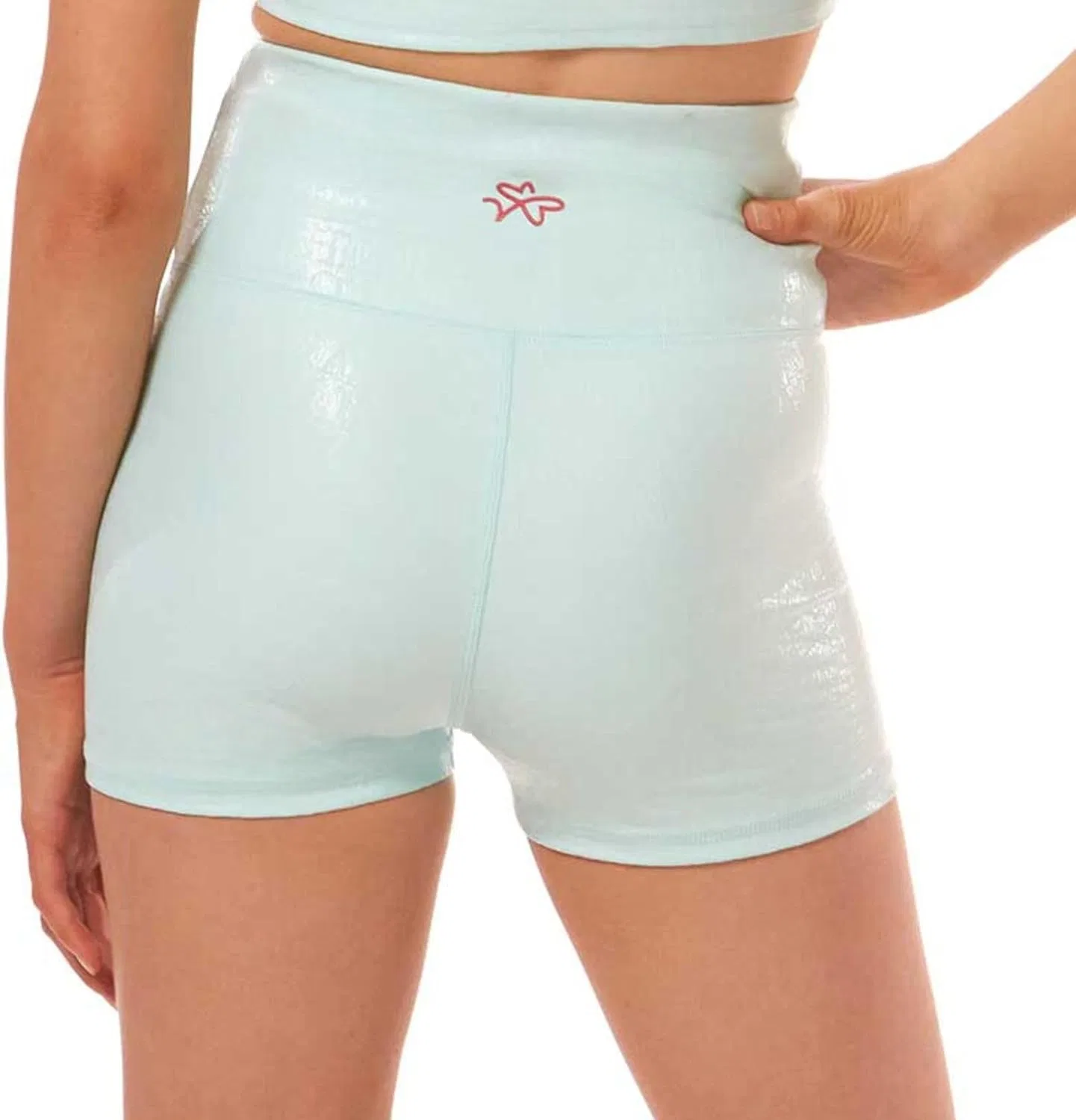 Компрессионные шорты для танцев Dragonwing Athletic, Sky Blue Crocodile — фото 2
