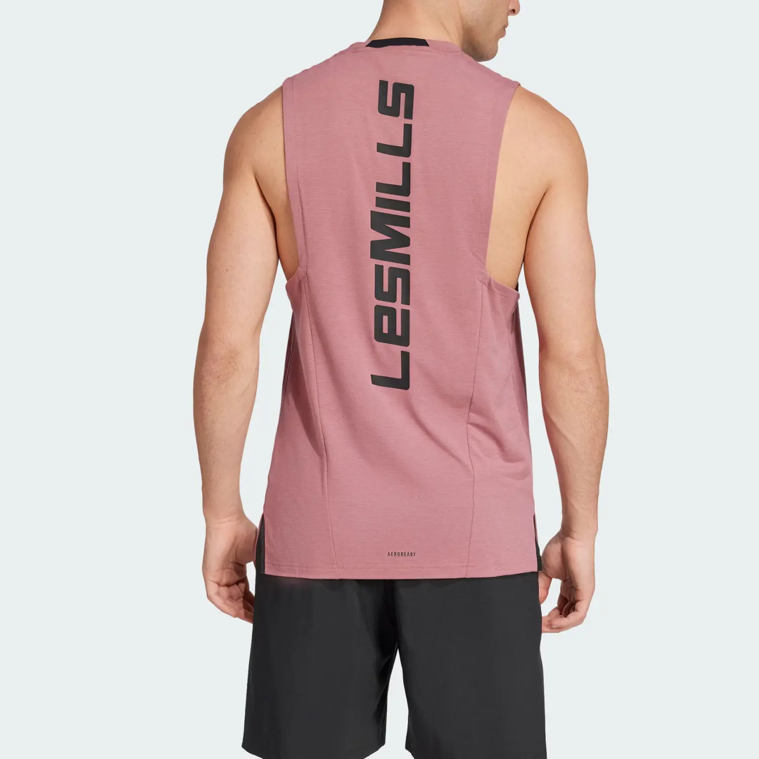 Les Mills/lime X Майка мужская темно-коричневый красный Adidas, темно-красный — фото 4