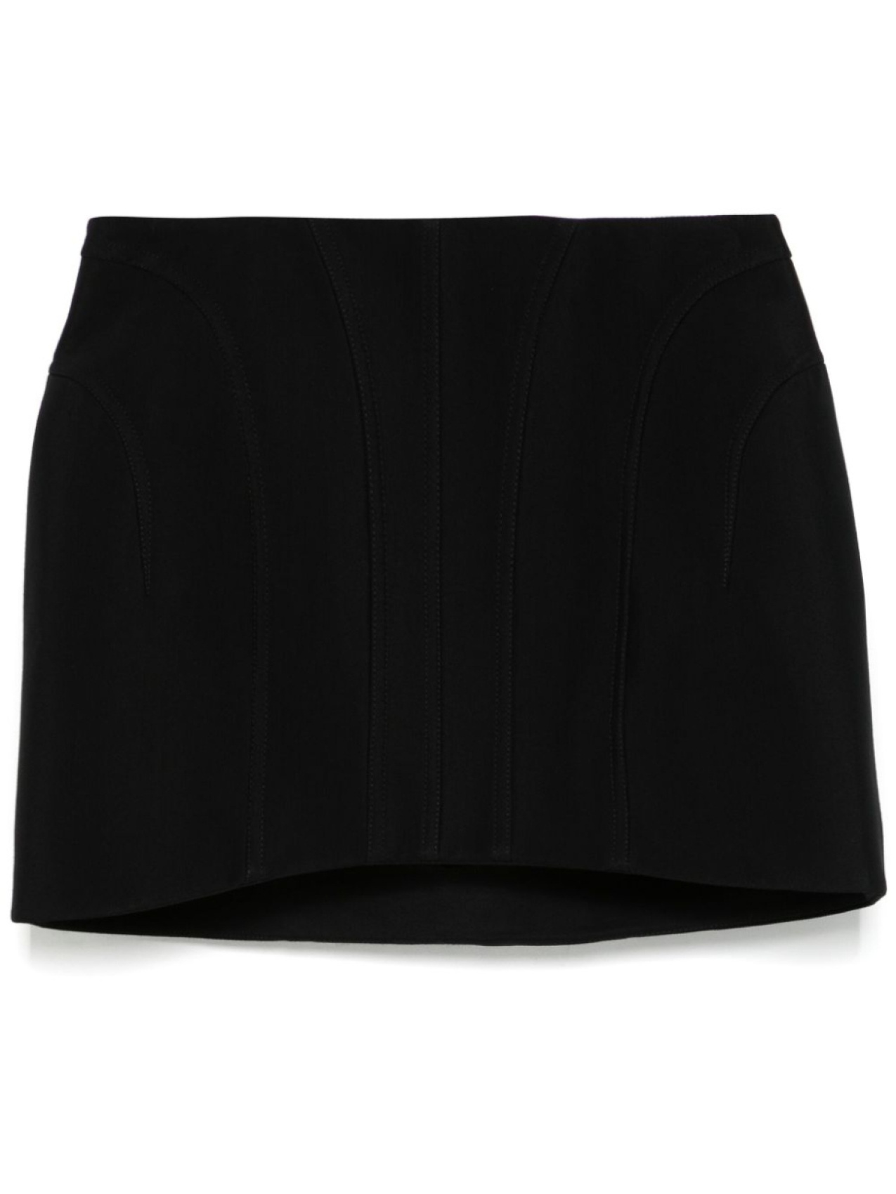 

Mugler мини-юбка строгого кроя, черный