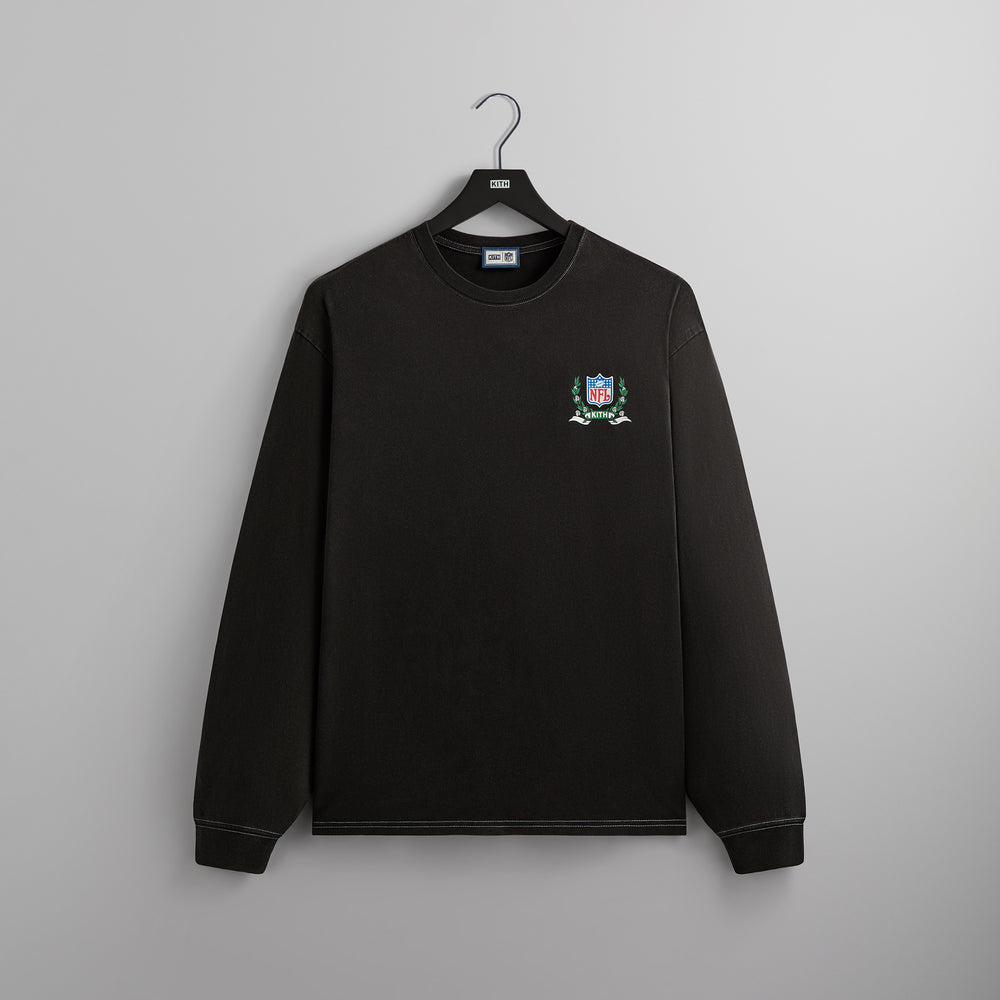

Футболка Kith & '47 for the NFL: Jets Vintage Long Sleeve Tee, черный