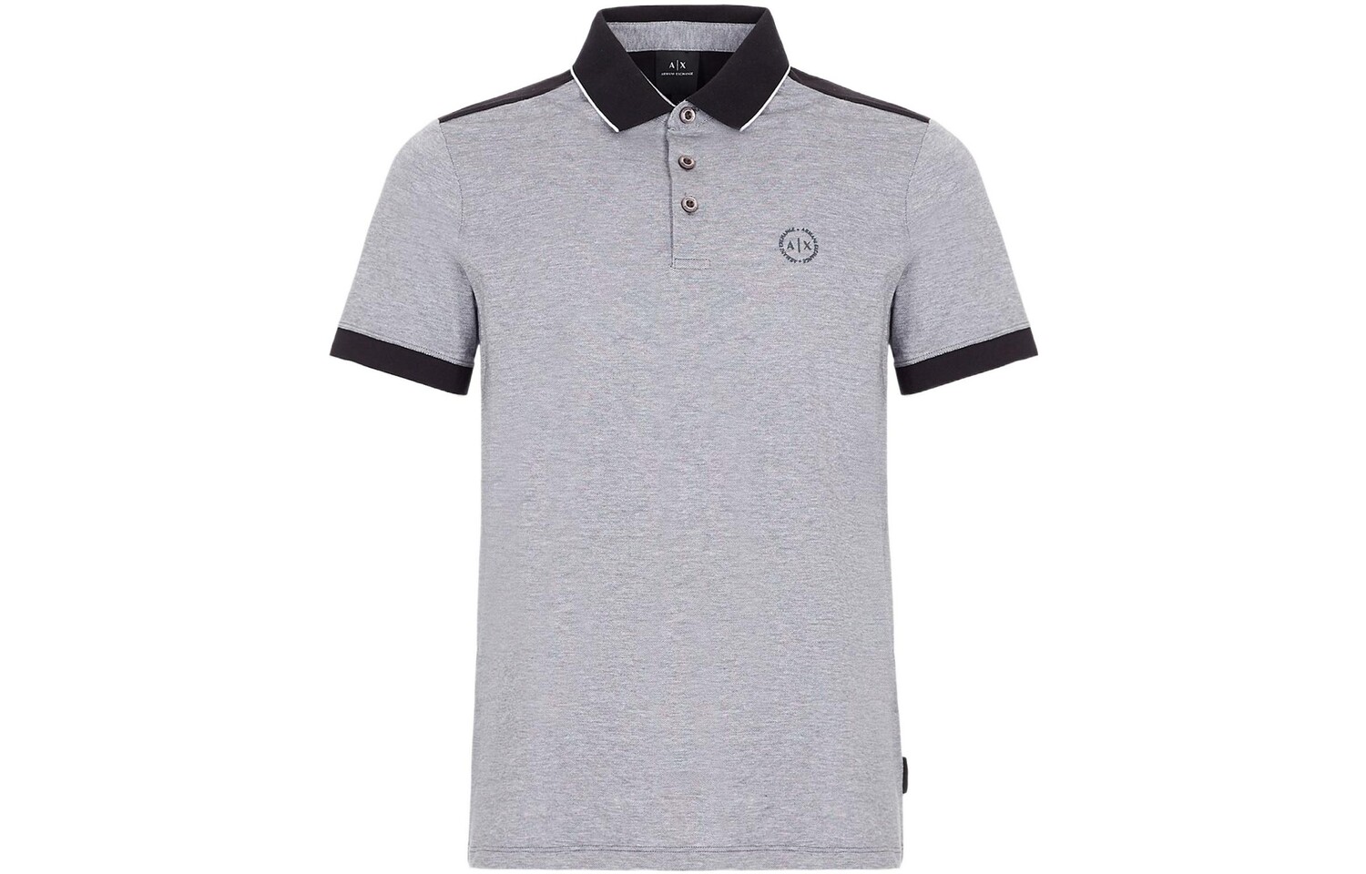 

Рубашка поло мужская черная Armani Exchange, черный