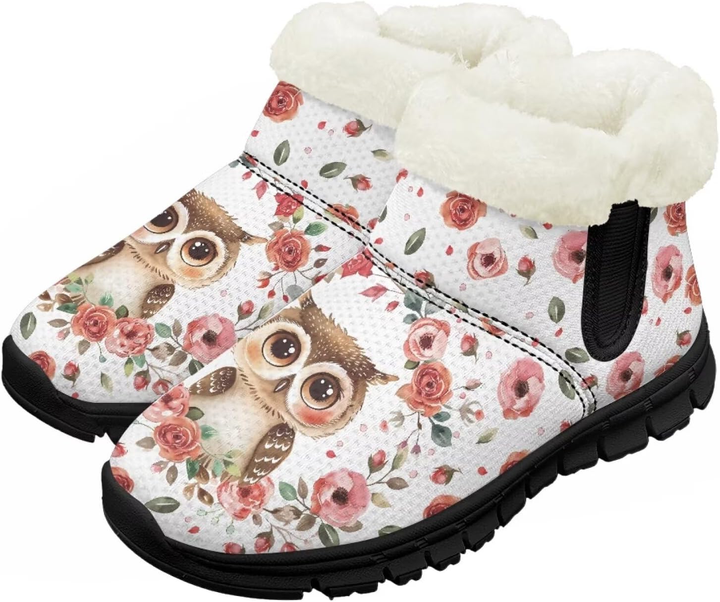 

Детские зимние ботинки Chririnla для мальчиков и девочек, короткие теплые ботиночки с нескользящей подошвой, легкие обувь для холодной погоды, розовый