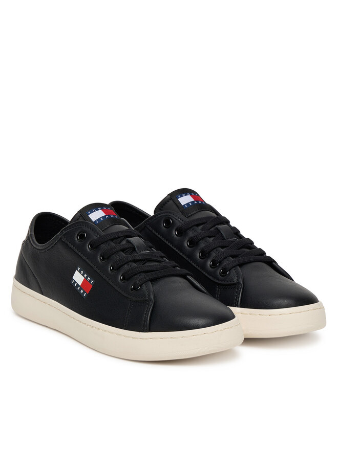 Тканевые кеды Tjw Lightweight Court EN0EN02875 Tommy Jeans, черный — фото 2