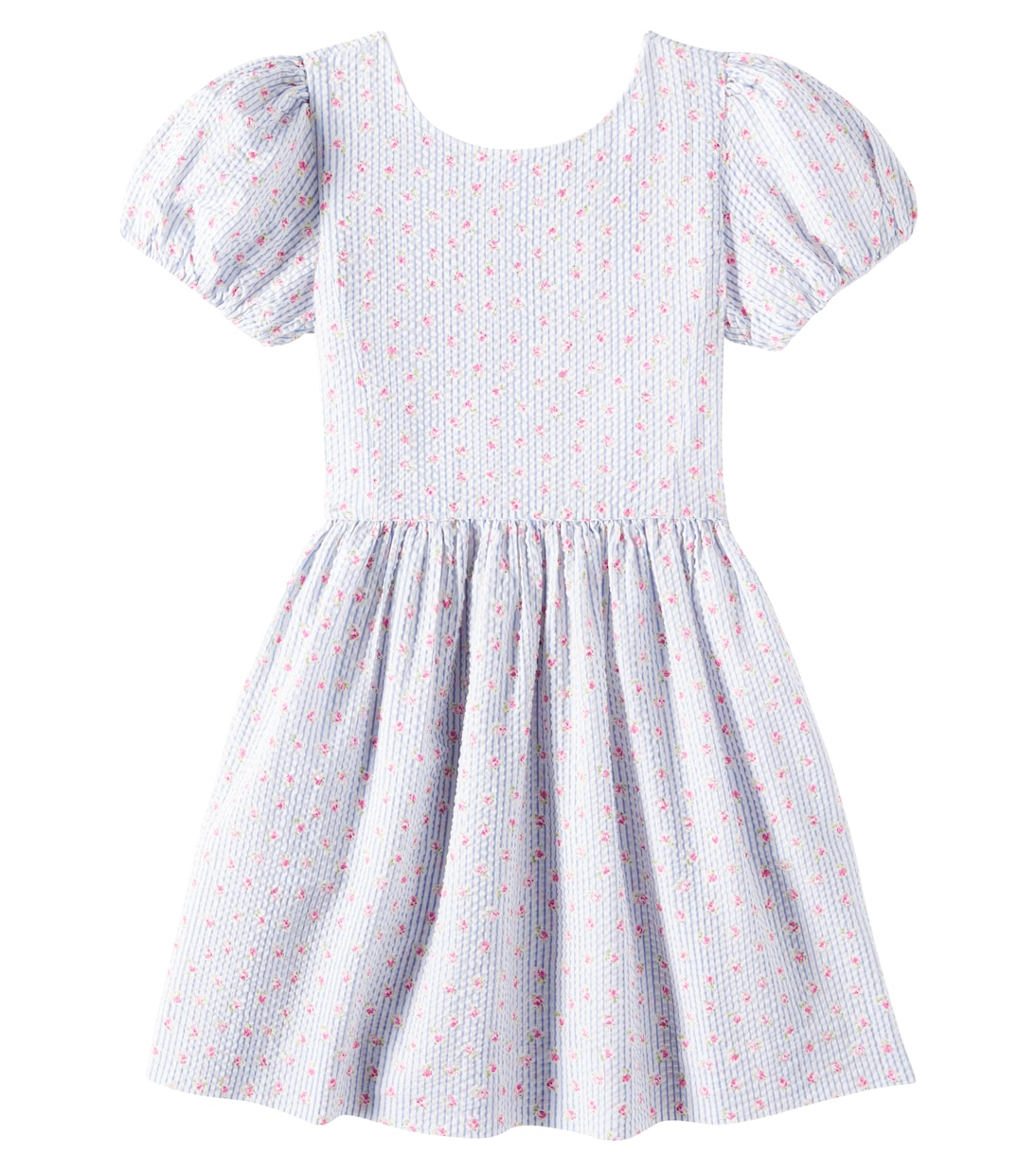 

Полосатое цветочное хлопковое платье Polo Ralph Lauren Kids, Sylvia Floral