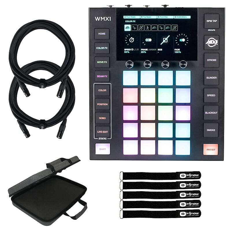 

Контроллер освещения American DJ WMX1 Standalone 1 DMX Universe с чехлом American DJ WMX1 Standalone 1 DMX Universe Lighting Controller w Case