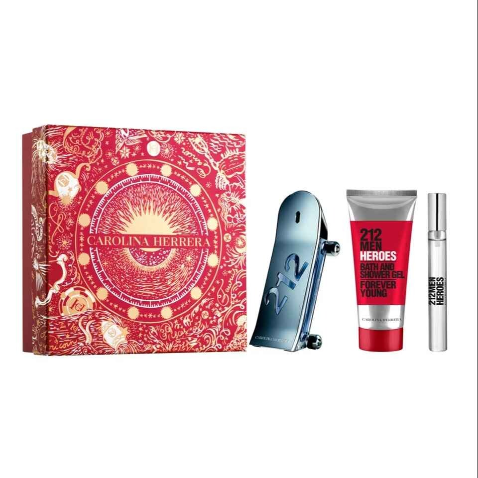 

Подарочный набор Carolina Herrera 212 Men Heroes, 3 предмета
