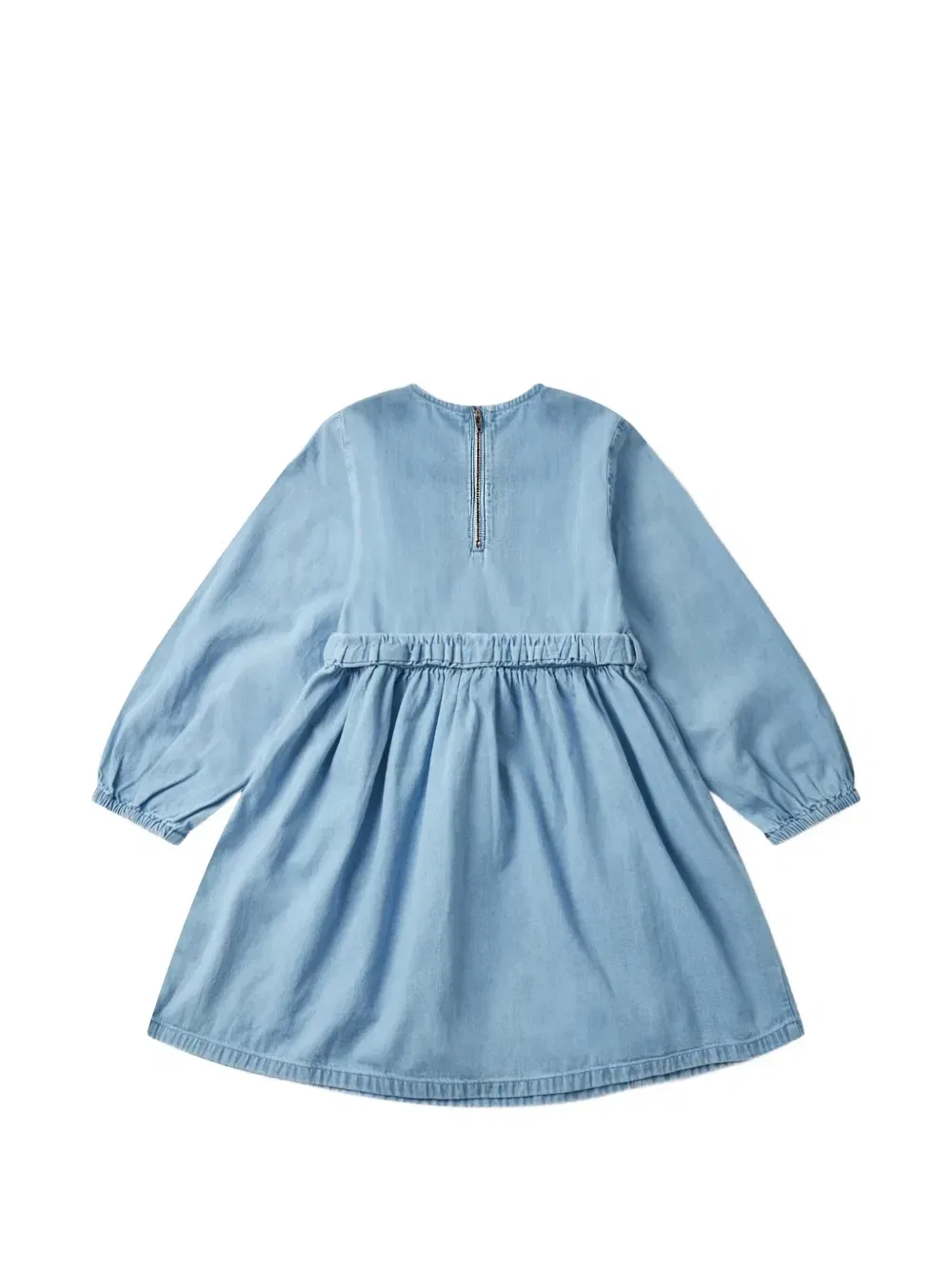 Платье с поясом и нашивкой Stella McCartney Kids, синий — фото 2