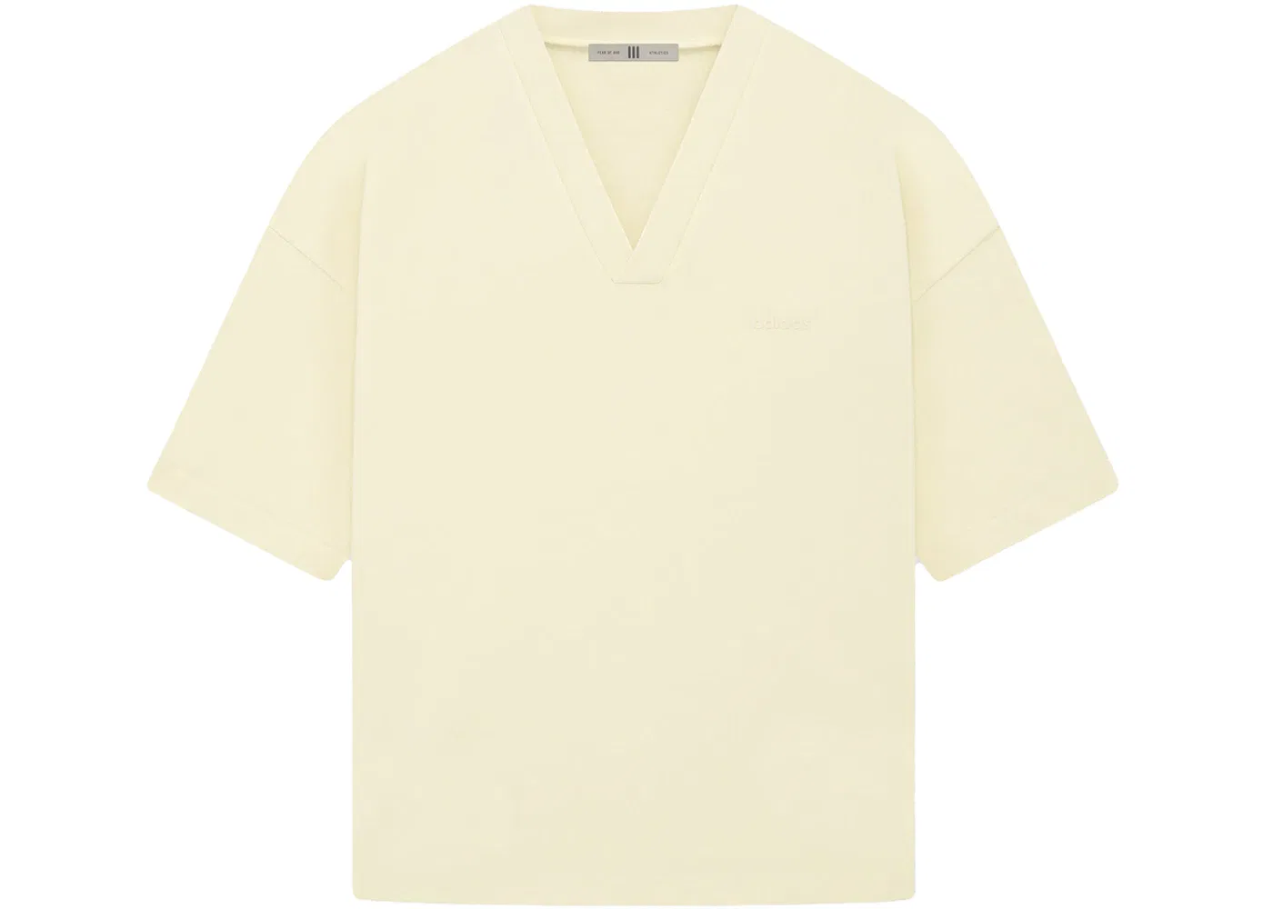 Мужская футболка с V-образным вырезом Tee Fear of God, Pale Yellow