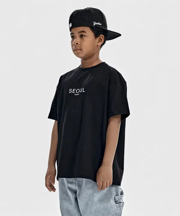 Футболка с принтом Giant Fit, Takeasy Kids, черный — фото 3