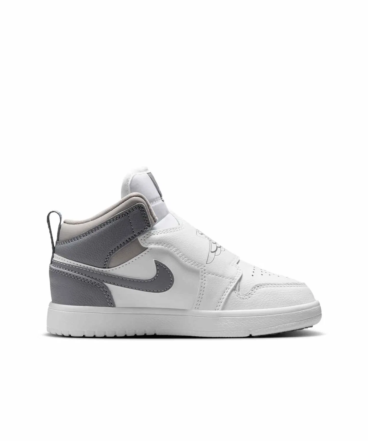 Детские кроссовки с высоким берцем, модель Sky Jordan 1 JORDAN BRAND, Серый — фото 3