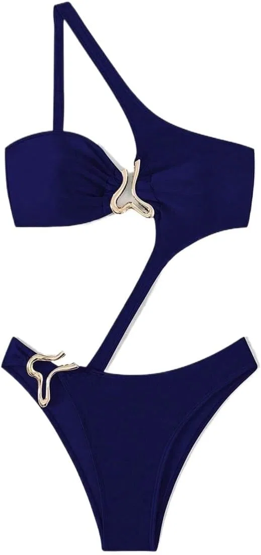 Женский монокини с вырезами Sexy Monokini, Navy Blue