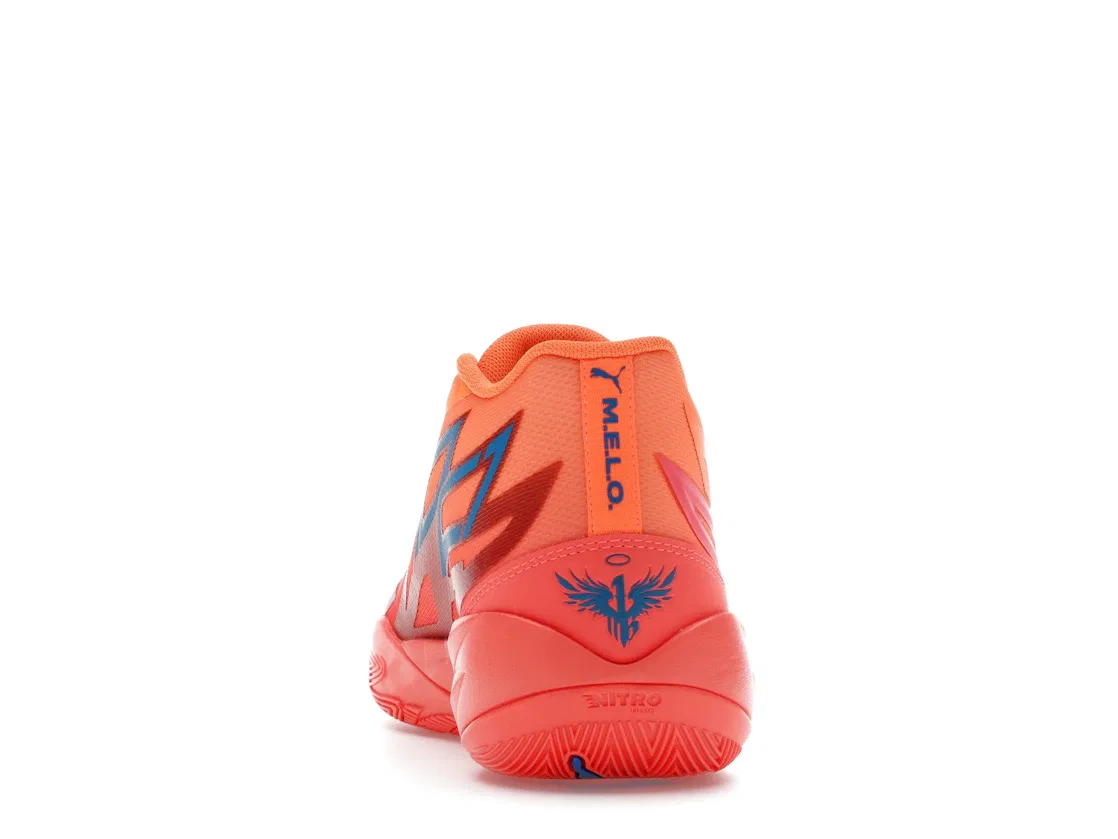 Детские кроссовки для баскетбола Puma LaMelo Ball MB.02 Supernova, Fiery Coral/Ultra Orange — фото 4