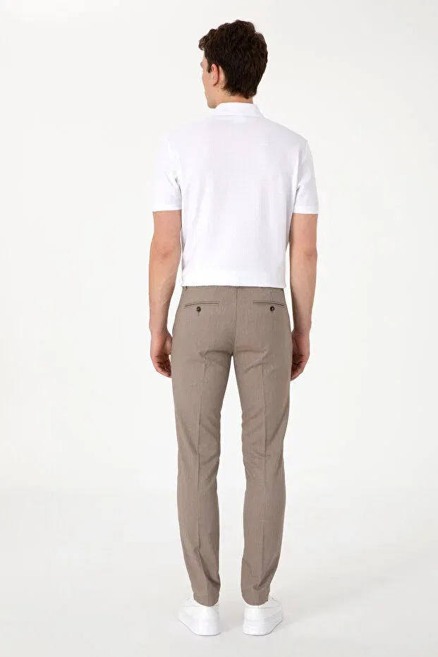 Мужские брюки из канваса Slim Fit U.S. Polo Assn., Khaki — фото 4