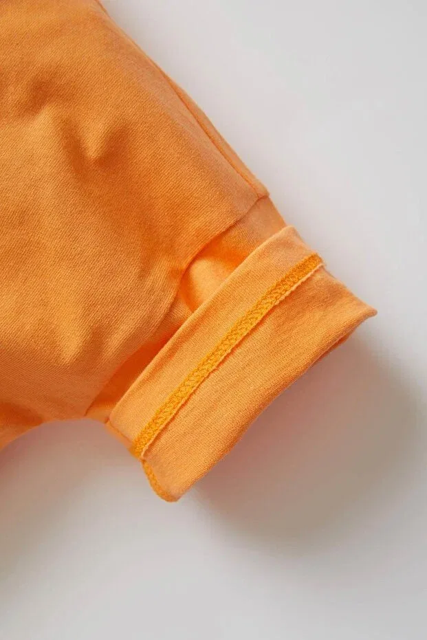 Детская футболка для мальчиков с коротким рукавом Defacto, Orange-OG301 — фото 3