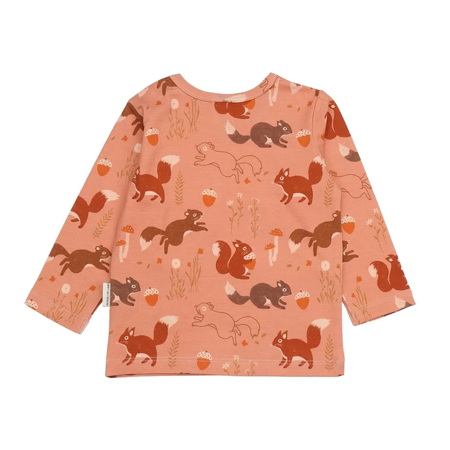 Лонгслив с принтом Tiny Squirrels-Shirt Walkiddy, белый — фото 2