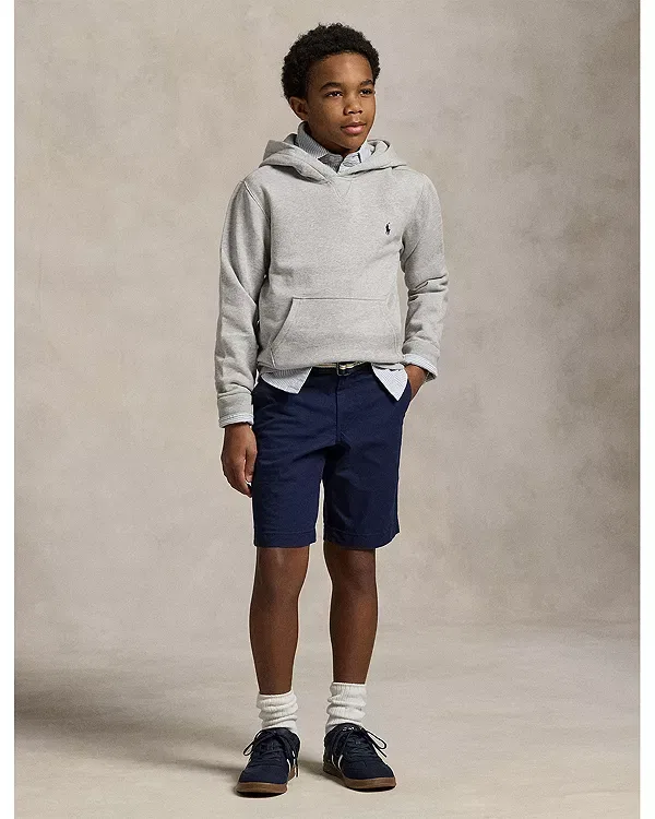 Детское худи с вышивкой модель Signature Pony Ralph Lauren, Grey Heather — фото 4