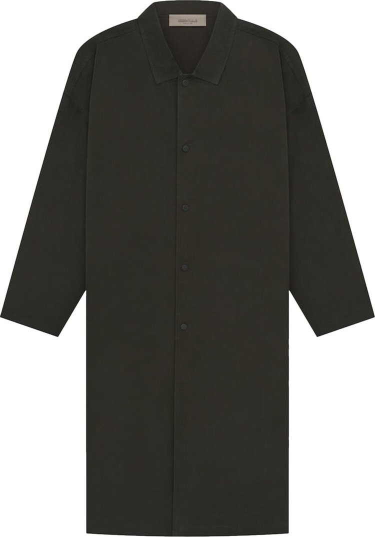 

Пальто Fear of God Essentials Long Coat 'Off Black', черный