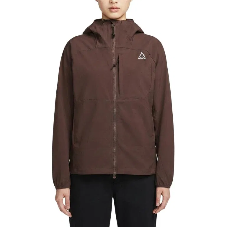 Женская куртка с капюшоном Nike Brown