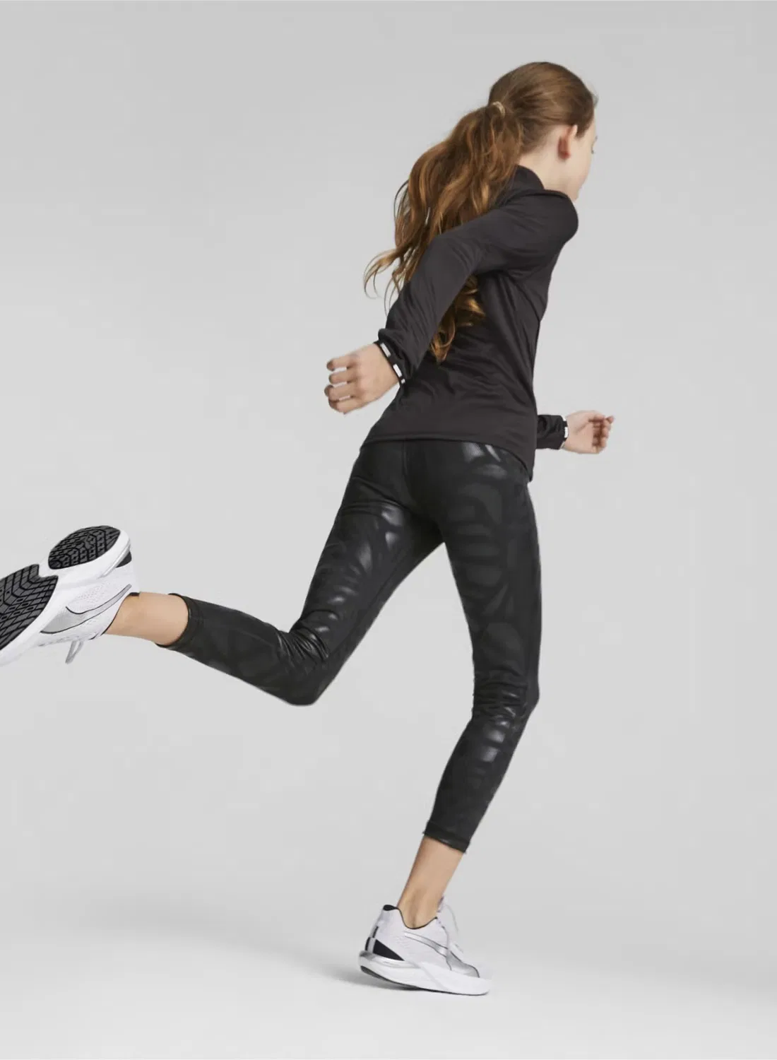 Леггинсы с принтом Nova Shine Puma, черный — фото 3