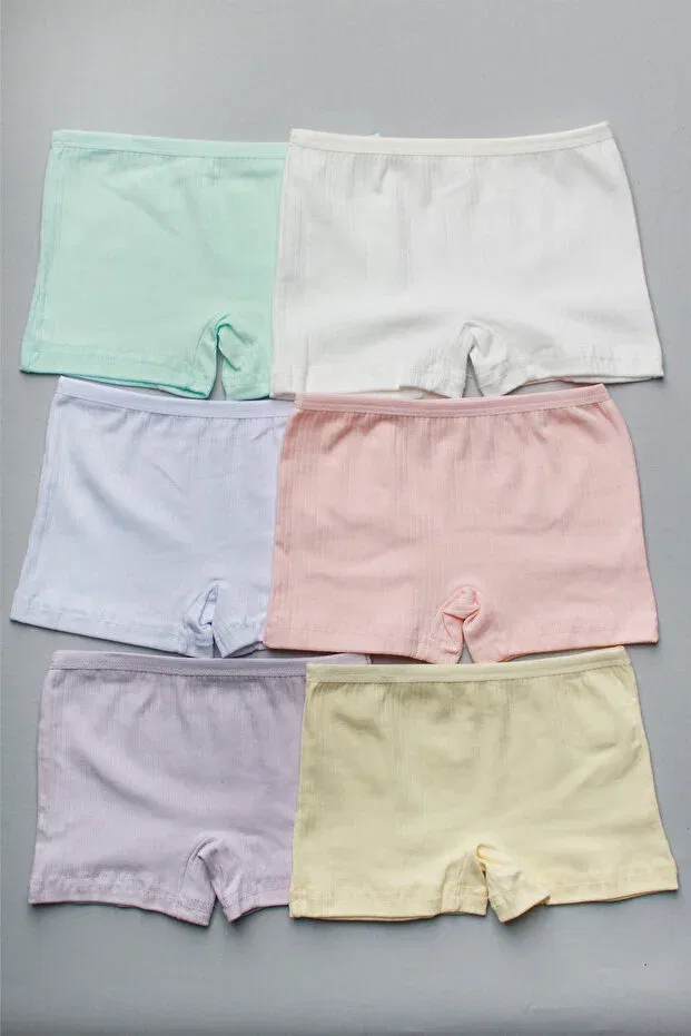 Детские боксеры для мальчиков хлопковые Pack of 12 natural cotton combed girls' boxers Meren Underwear, Mixed — фото 2