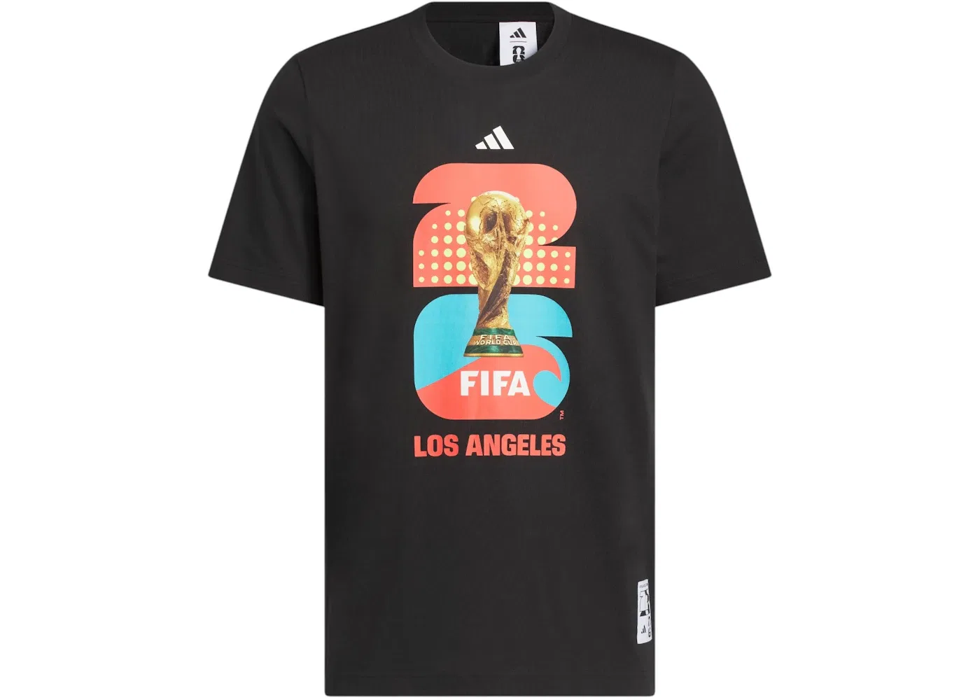 Мужская футболка с принтом LA 26 Host City Adidas, Black