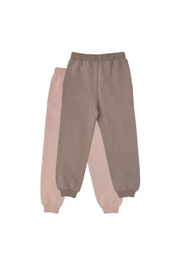 Брюки хлопковые Migirls 2 pack 2 pack - tracksuit bottoms Minymo Fossil — фото 2