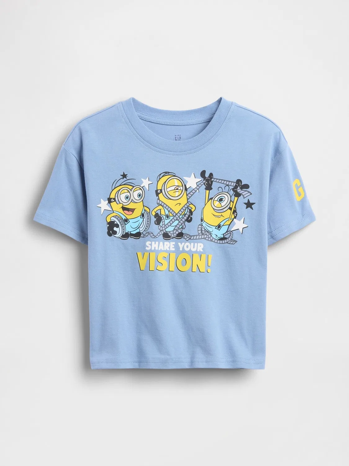 Футболка оверсайз с принтом Minions Gap, синий — фото 2