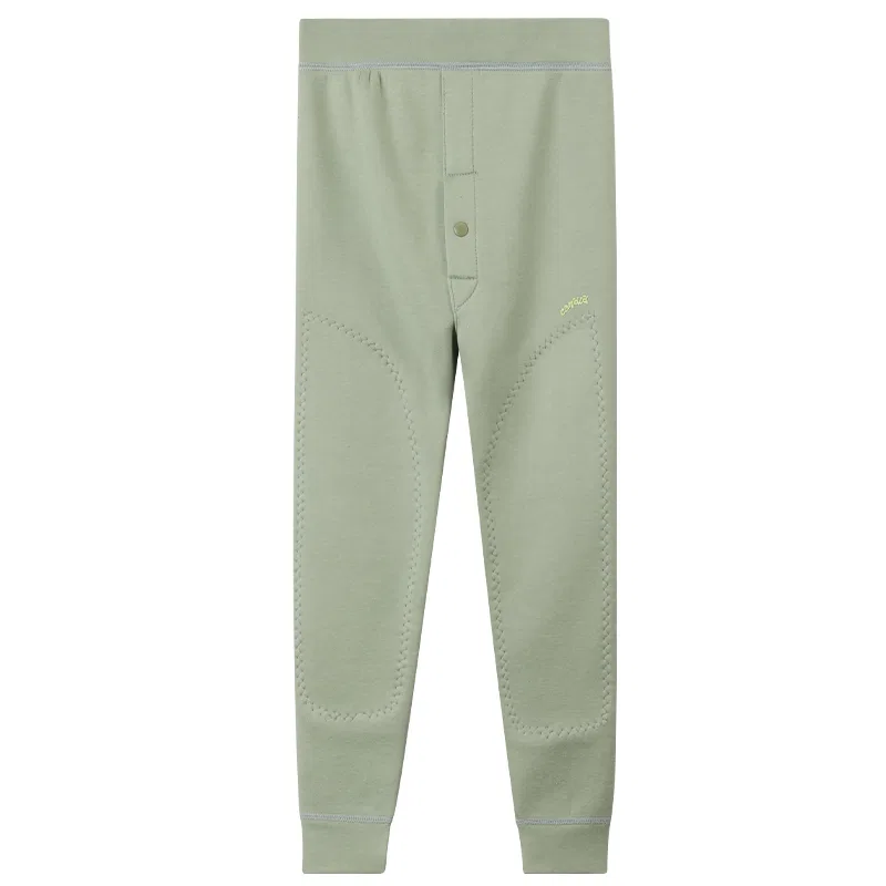 Детские пижамные штаны хлопковые Red bean, Abyss Green