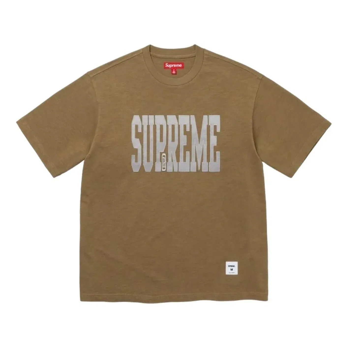 Мужская футболка FW26 Stretch Applique S/S T-Shirt 'Brown' Supreme, коричневый