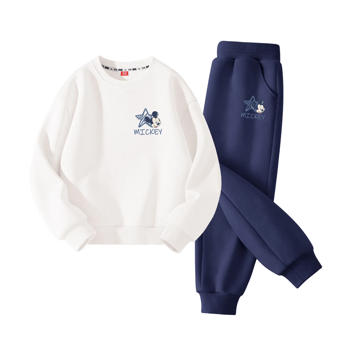 Детский спортивный костюм в стиле преппи Disney, Цвет Di Hui Star White+Di Hui Star Navy Blue