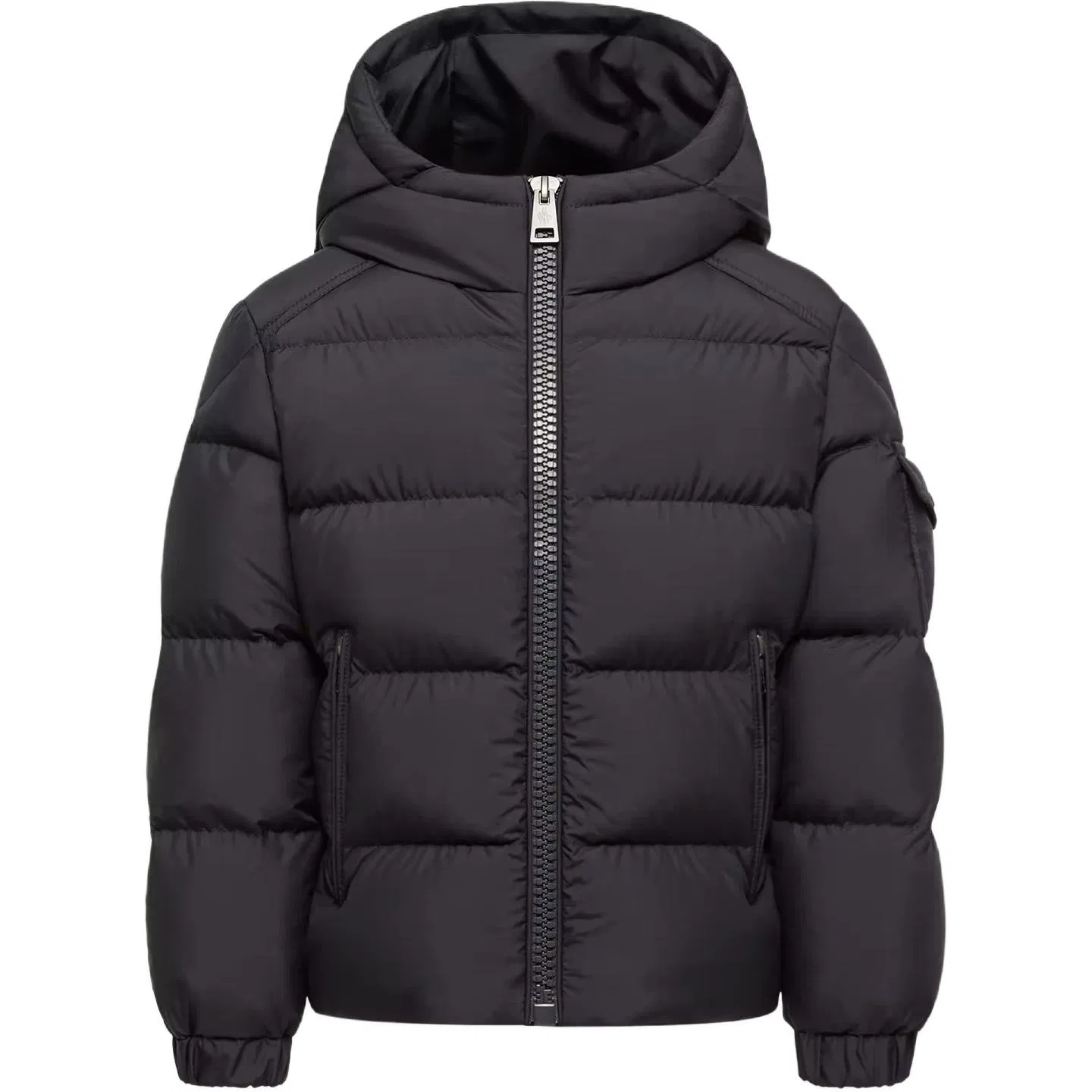 Детский пуховик с принтом Moncler, Marine Blue