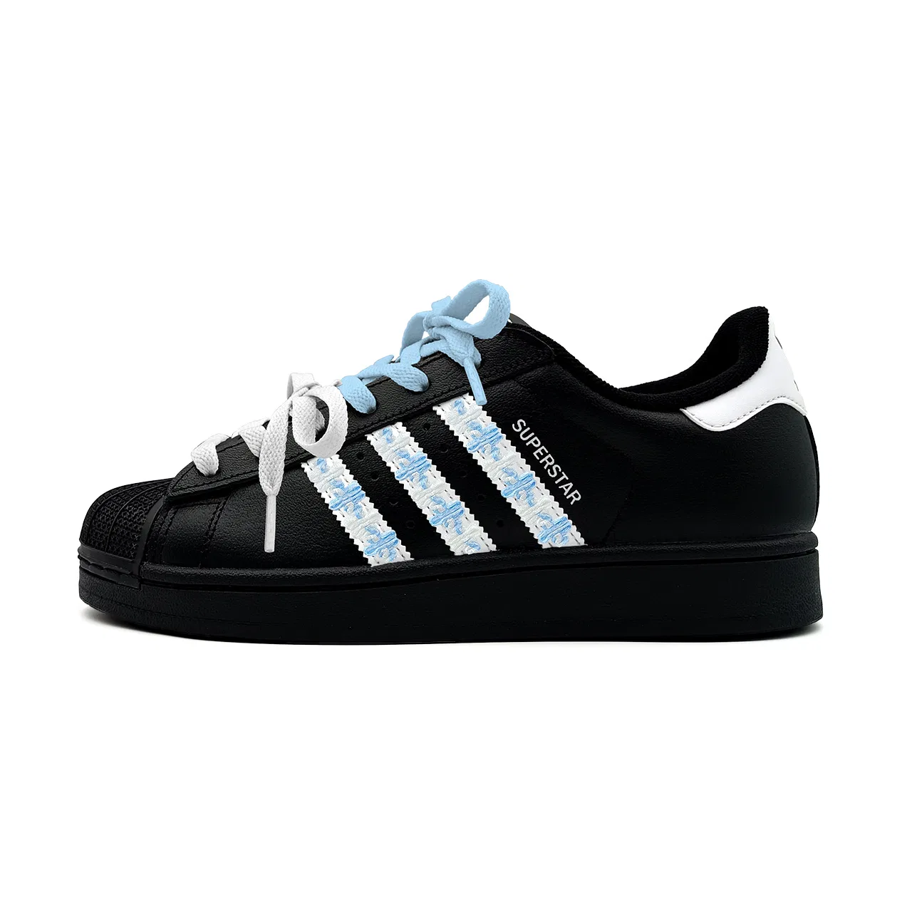 Детские кеды для скейтбординга Superstar 2, Adidas Originals, Black Blue