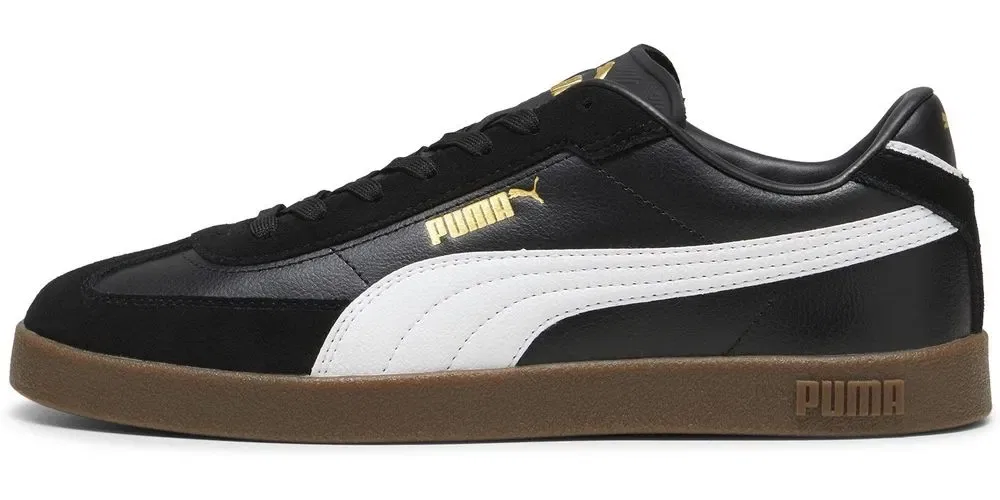 Кроссовки низкие из кожи и замши, Puma, черный — фото 3