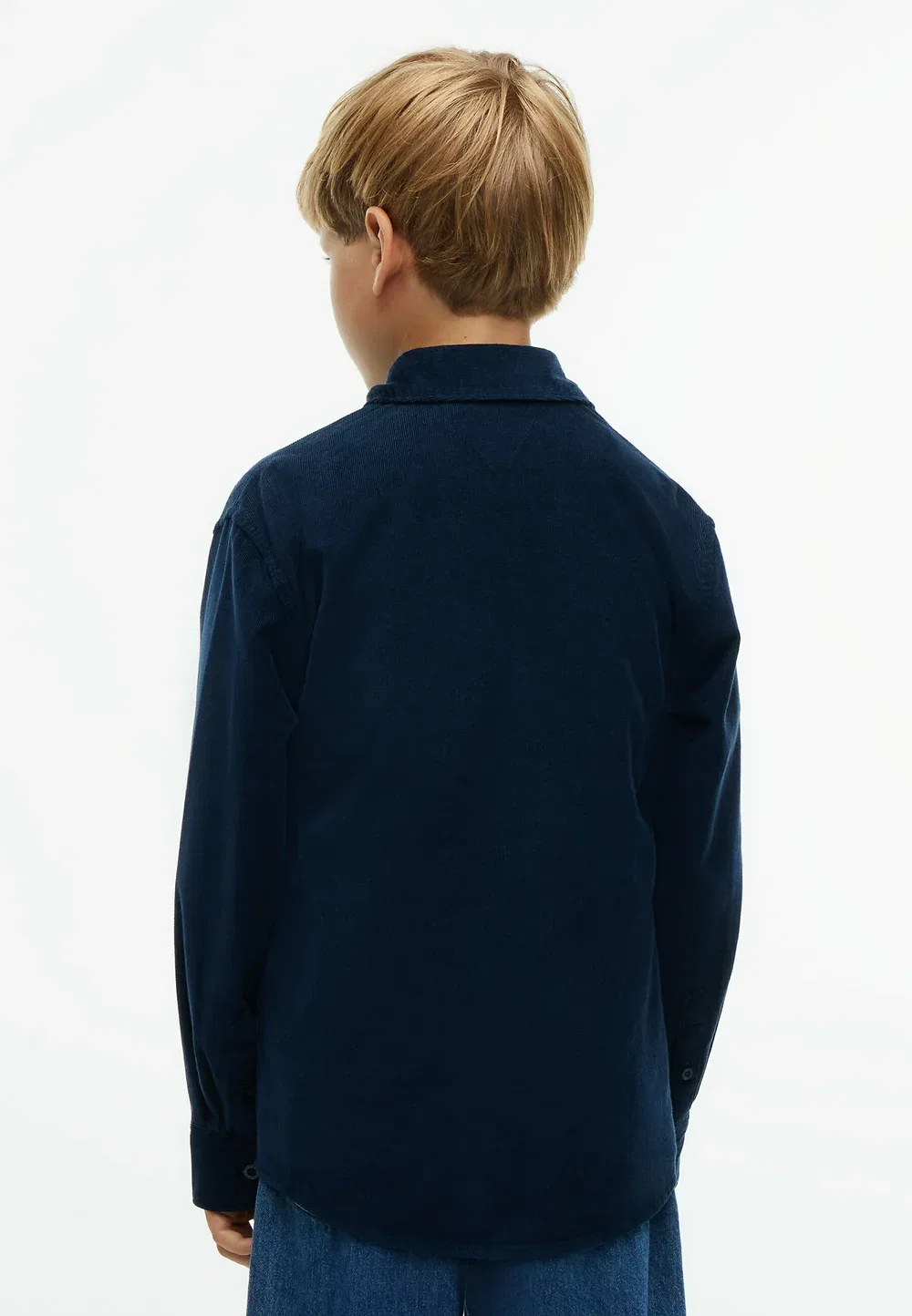 Рубашка из вельвета с накладными карманами стандартного кроя Tommy Hilfiger, Dark Blue — фото 3